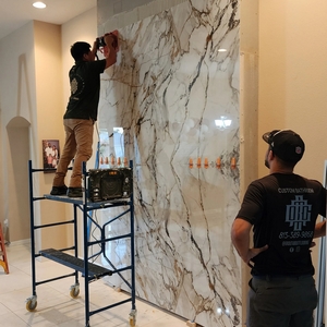 Укладання широкоформатної плитки великого розміру 1200x600