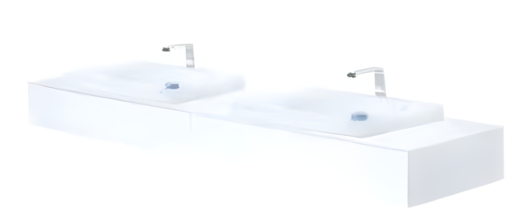 Мебель для ванной комнаты Шафка під Раковину Toto TOT-FU10652A-MB з Двома Висувними Ящиками 2200X200X600 мм Neorest Le Колір: Чорний фото 1