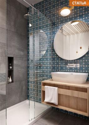 4 основных правила: дизайн маленькой ванной комнаты