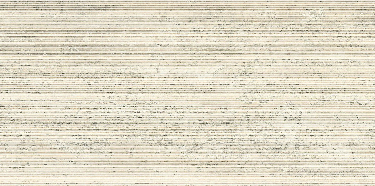 Керамогранит Плитка Italgraniti I Travertini TR01BAR Bianco Vein Cut Ribbed Sq 9x1200x600 фото 1