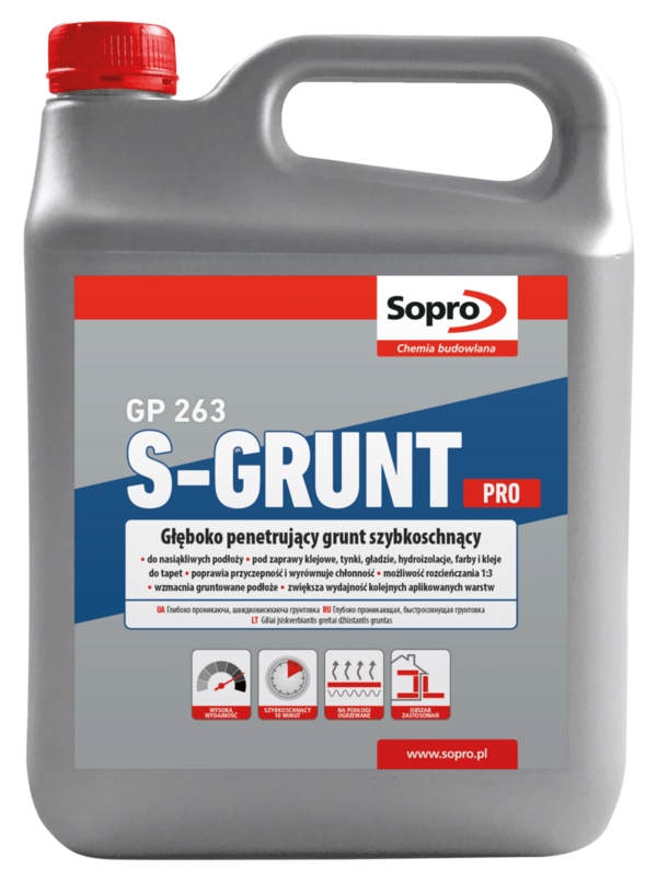Грунтовки Грунтовка Sopro S-Grunt Pro Gp 263 Gleboko Penetr. 263/1 N 1 Kg фото 7