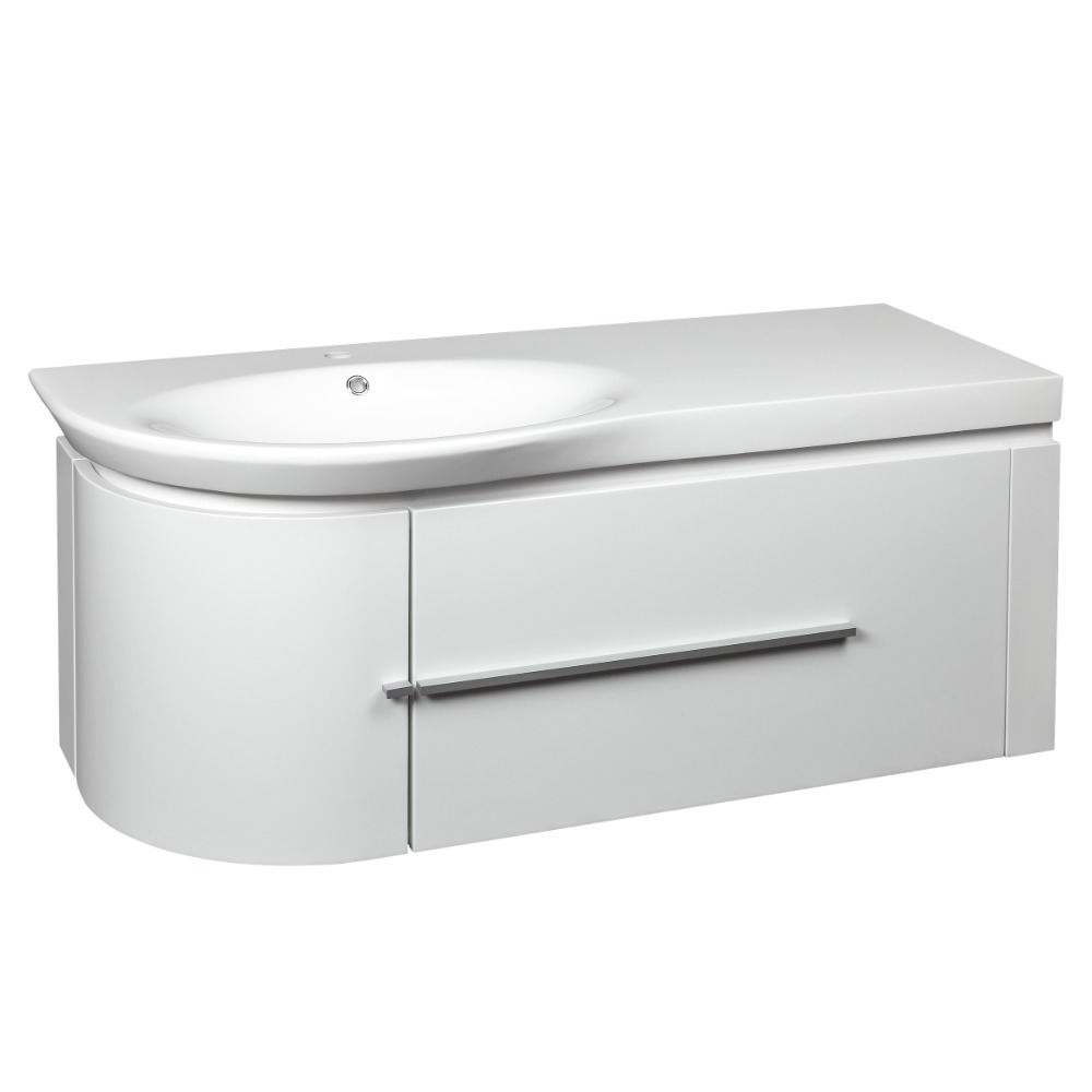 Мебель для ванной комнаты Тумба Devit Fly 0022120 120 з Раковиною, Білий Глянцевий Колір 1200х485х510 фото 11