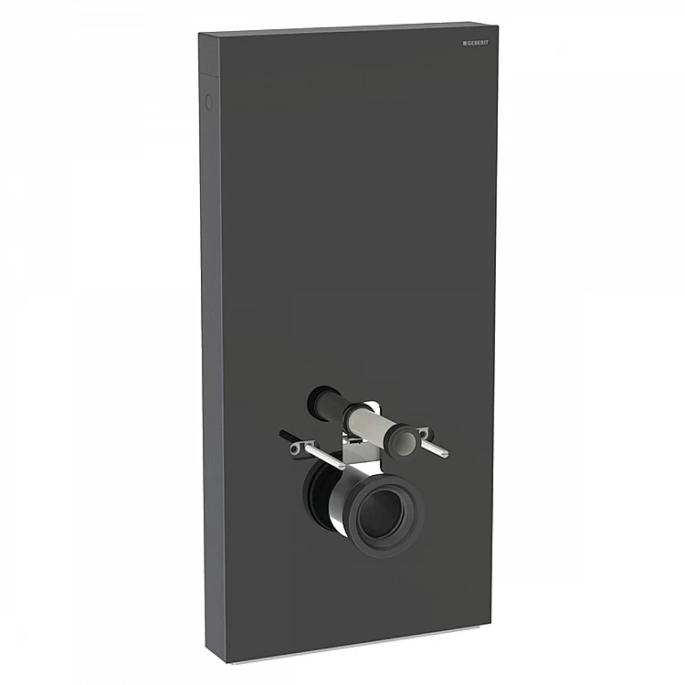 Инсталляции и монтаж Geberit Monolith 131.021.SJ.6 Инсталляция для Подвесного Унитаза, H101, Подключение Снизу, Черное Стекло-Алюминий Черный Хром фото 9