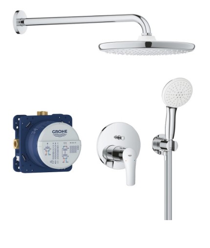 Душевая программа Grohe Eurosmart OHM 25288000 Душевая Система На 2 Выхода Круглая 250 фото 9