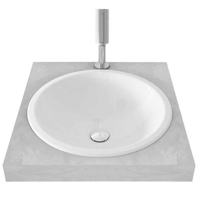 Раковины Раковина Toto TOT-LW530J Встроенная 45 см Диаметр Цвет - Белый фото 5