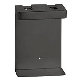 Купити Подвійний Тримач для Дозатора Мила Bemeta 146109460 Квадратний, Чорний до Комплектації Пластиковими Пляшками, Нержавіюча Сталь, Матовий