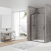 Купить Душевые Devit Art Fen3540B Двери 1200, Черный Матовый, без Поддона, Стекло Прозрачное 1200х1900