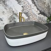 Купить Умывальник (Раковина) VBI Forenza Grey White Matt Накладной VBI-016108