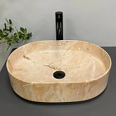 Купить Умывальник (Раковина) VBI Verona 50 Travertine Glossy Накладной VBI-011326