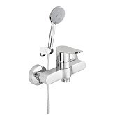 Купити Змішувач для Душу Rubineta Static-12/K А20A08N Корпус — Моноліт, з Душевою Лійкою та Шлангом