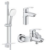 Купить Grohe Набор Смесителей Eurosmart 3 в 1 для Ванны Ua123238S3