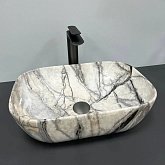Купить Умывальник (Раковина) VBI Ravenna Light Grey Onyx Glossy Накладной VBI-011213