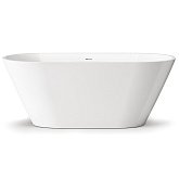 Купить Ванна Devit Style 17070130W Окремостоящая 1660 из Литого (Искусственного) Камня Caststone, с Интегрированным Сифоном, Цвет Белый Глянец