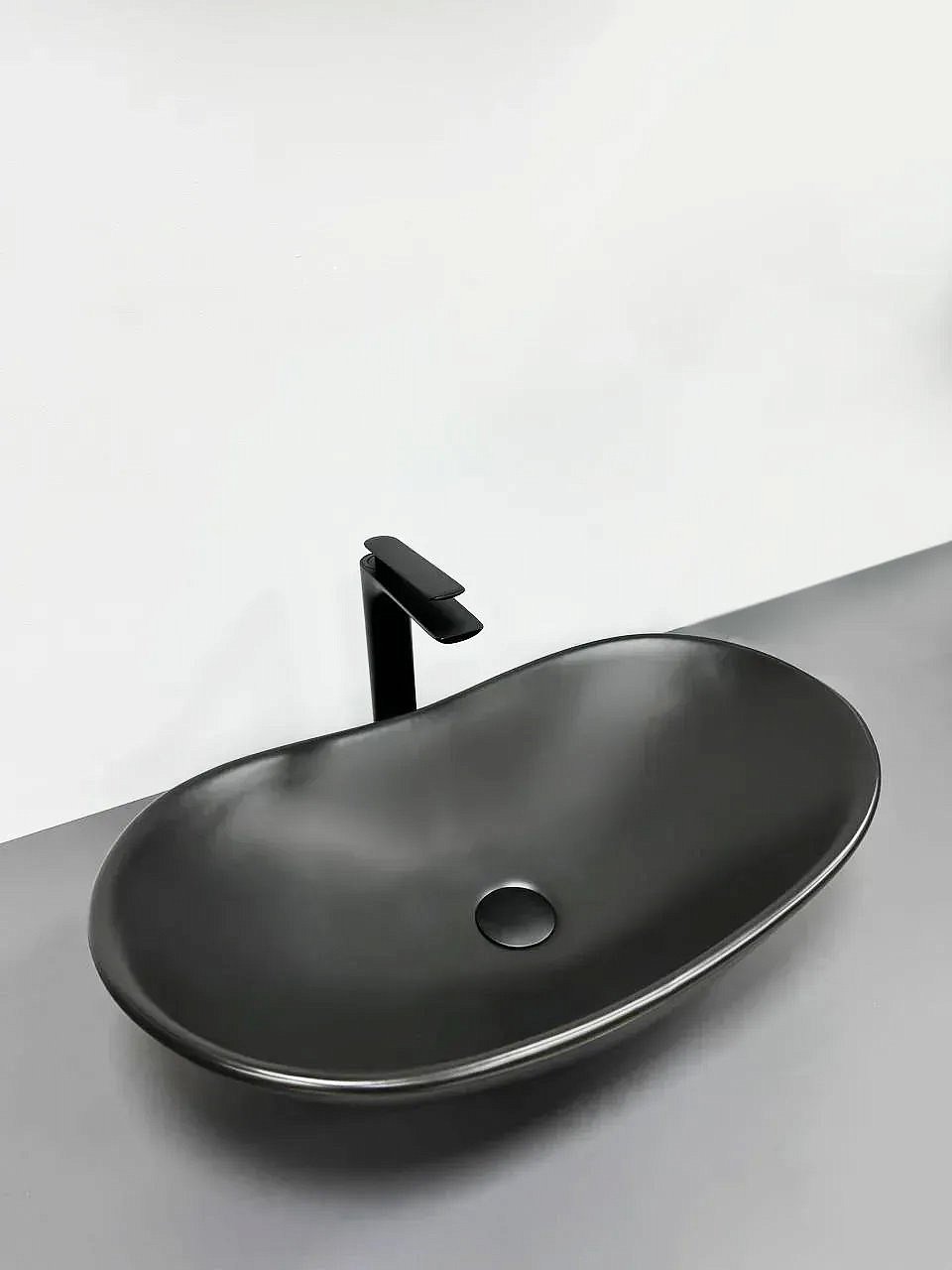 Раковины Умывальник (Раковина) VBI Turin Black Matt Накладной VBI-011502 фото 1