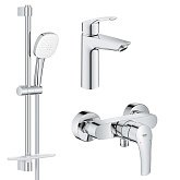 Купить Grohe Набор Смесителей Eurosmart 3 в 1 для Душуua 123244M1