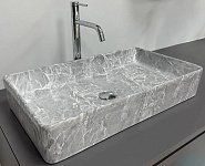 Купить Умывальник (Раковина) VBI Triest Grey Stone Накладной VBI-012716
