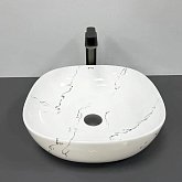 Купить Умывальник (Раковина) VBI Bergamo S Marmo Glossy Накладной VBI-012502