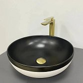 Купить Умывальник (Раковина) VBI Orrmela Black White Matt Накладной VBI-016900