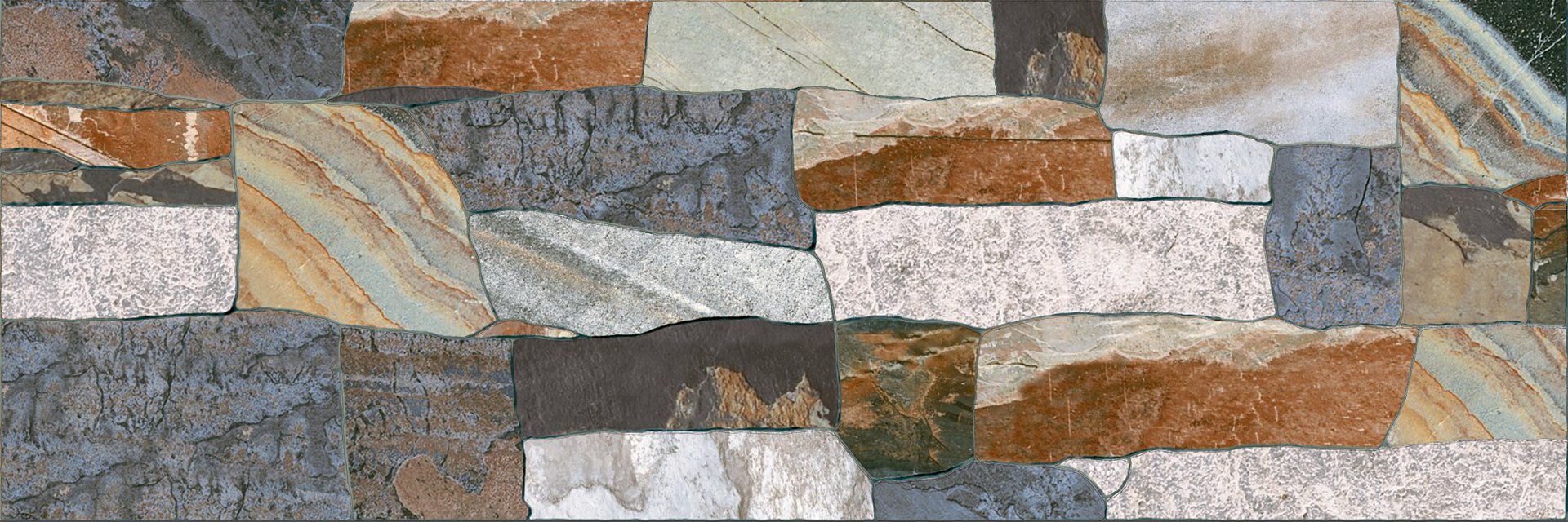 Керамогранит Плитка Keramo Rosso Napoli Graphite Mt 200х600х8 фото 1
