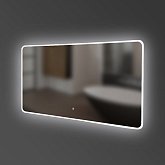 Купить Зеркало Devit Acqua 5257101 Скругленное, с Тачсенсором и Led Подсвидетелем 700х1000