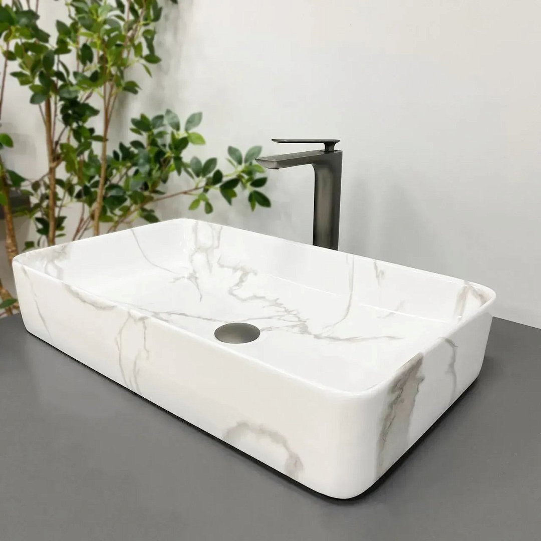 Раковины Умывальник (Раковина) VBI Triest Marble Накладной VBI-012711 фото 1