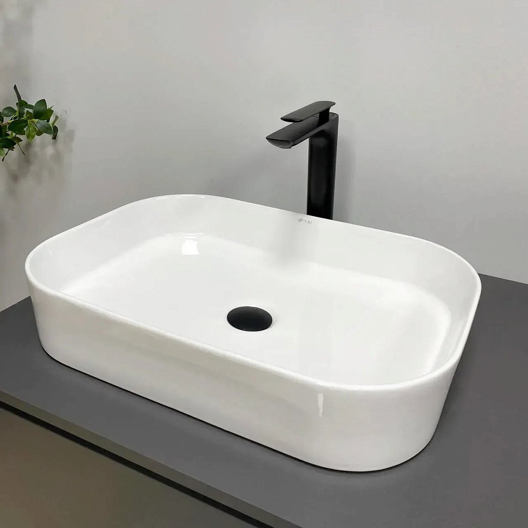 Раковины Умывальник (Раковина) VBI Vestone 55 White Накладной VBI-017001 фото 1