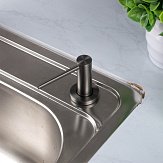 Дозатор для Кухонной Мойки Графитовый Врезной Nett Dgr-300 + Трубка фото