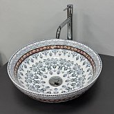 Купить Умывальник (Раковина) VBI Arcile Blue Накладной VBI-016102