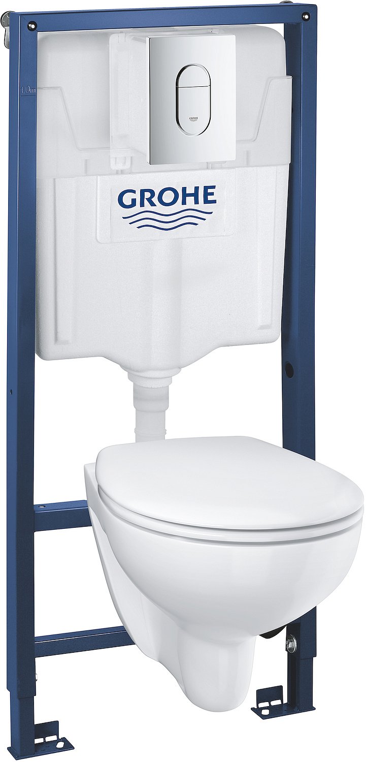 Инсталляции и монтаж Grohe Комплект Solido 5-В-1 Унитаз + Установка Rapid Sl C Клавишей Arena Cosmopolitan 39418000 фото 27