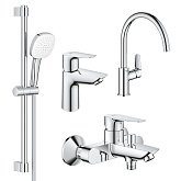 Купить Grohe Набор Смесителей Bauedge New 4 в 1 для Ванны Ua123218K1