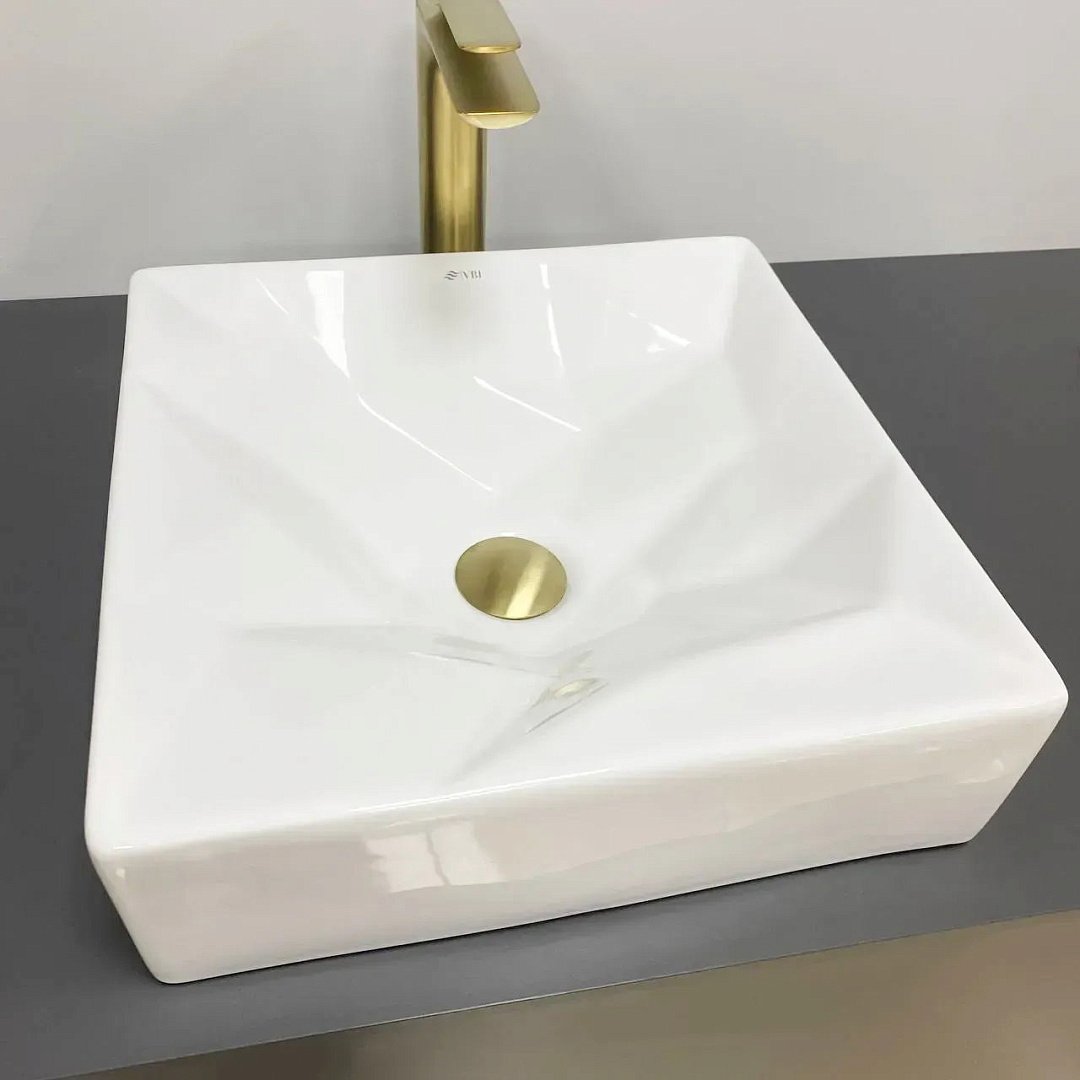 Раковины Умывальник (Раковина) VBI Troia White Glossy Накладной VBI-016400 фото 1