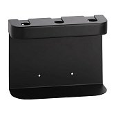 Купити Потрійний Тримач для Дозатора Мила Bemeta 146109440 Круглий, Чорний до Комплектації Пластиковими Пляшками, Нержавіюча Сталь, Матовий