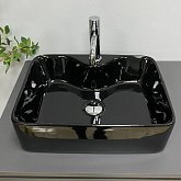 Купить Умывальник (Раковина) VBI Forli Black Glossy Накладной VBI-011106
