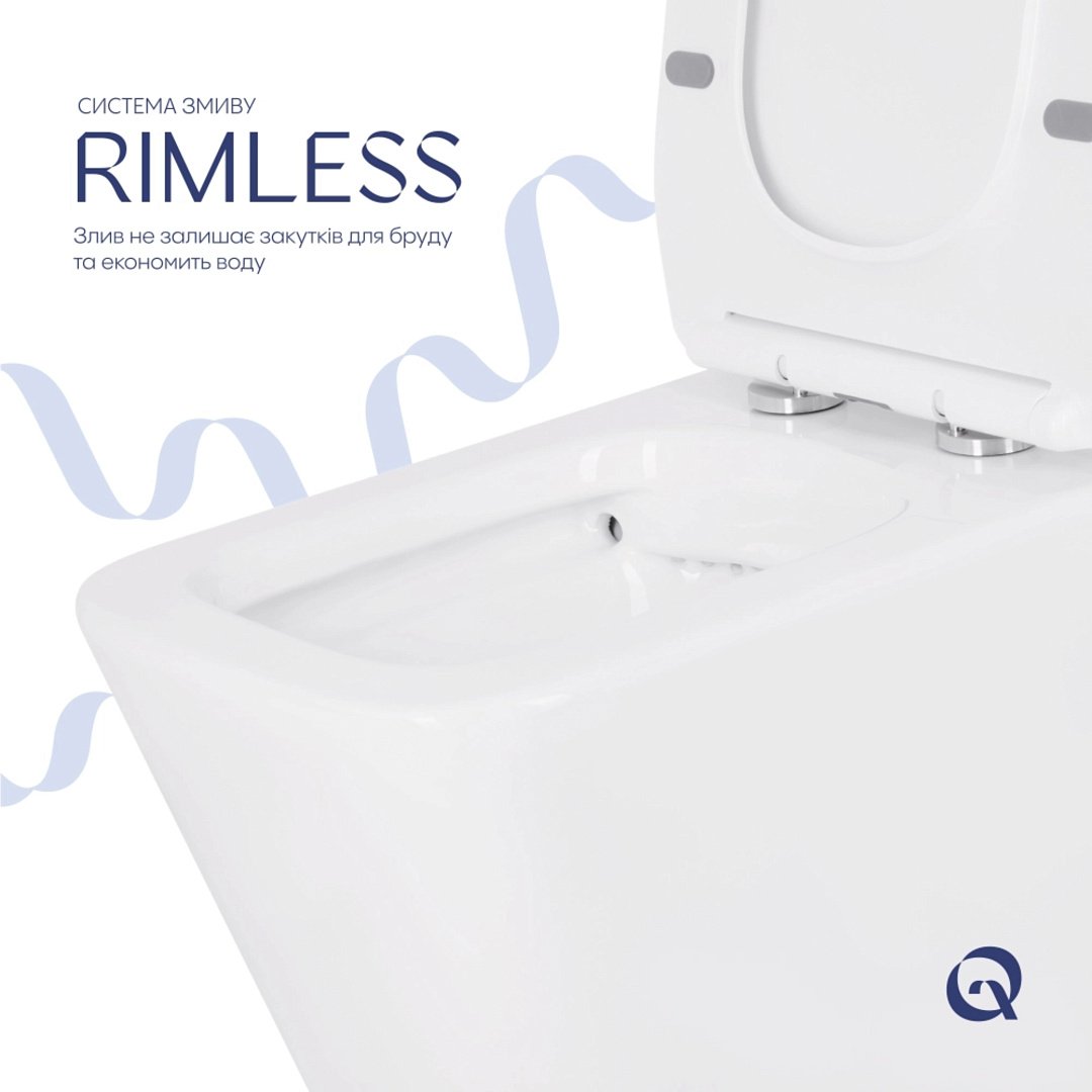 Унитазы Унитаз-компакт Qtap Crow Eco Безободковый с Сиденьем Soft-Close QTCRO27W48750 фото 35