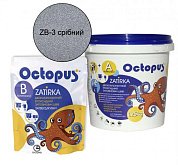 Купить Строительную химию Octopus ZA-12 ZB-3 (1,25кг) Серебрянный, Затирка Эпоксидная Двухкомпонентная (Компонент А+B)