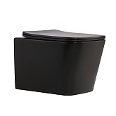 Купити Унітаз Підвісний Qtap Tern New Ultra Quiet Безобідковий з Сидінням Soft-Close Matt Black QT17332303ASMB