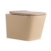 Купить Унитаз Подвесной Tern Ultra Quiet 490×365×325 мм, Beige, с Сиденьем Slim Duroplast - Soft-Close - Quick Release QT17332303ASSB