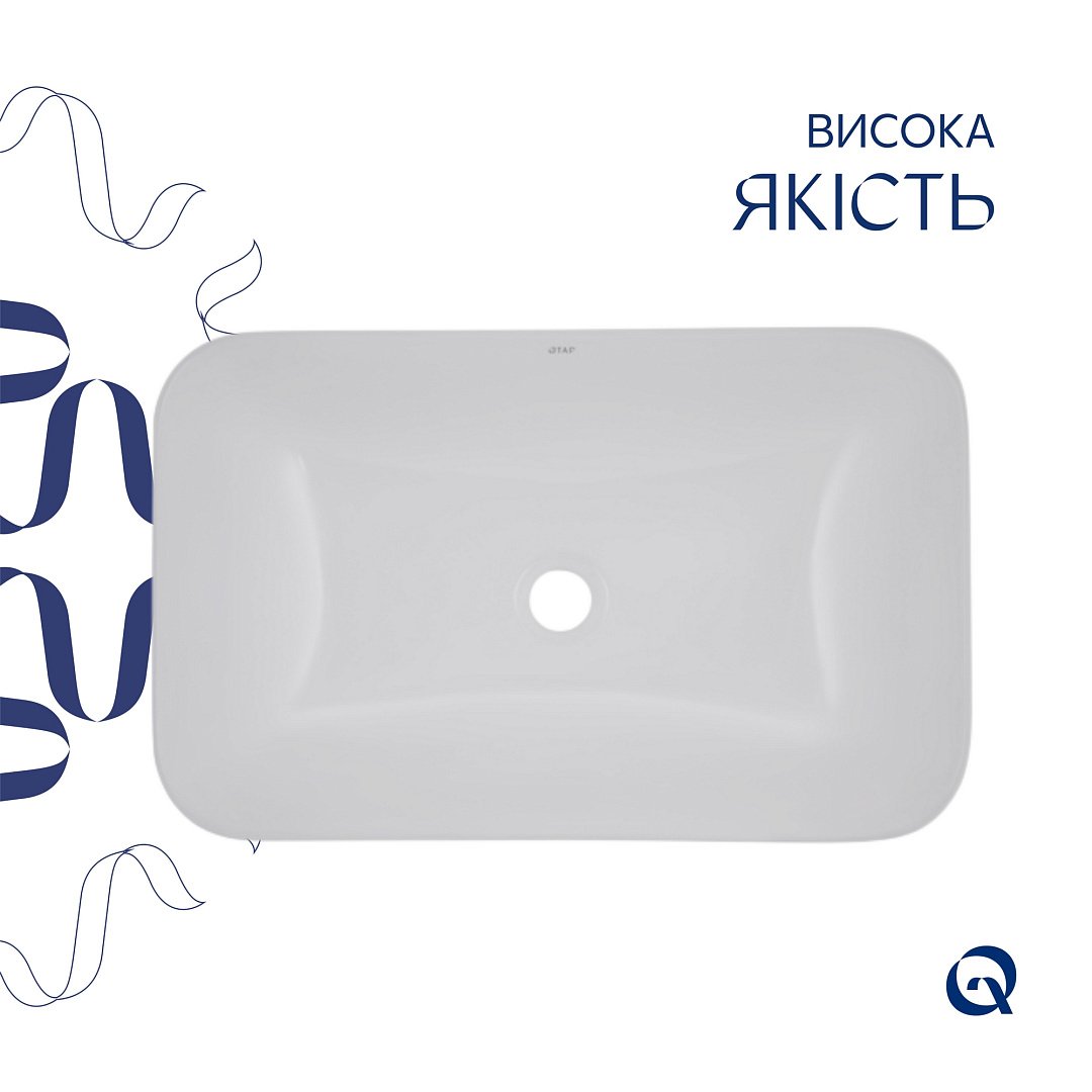 Раковины Раковина Qtap Scorpio 615х390х150 White QT1411K491WN фото 17