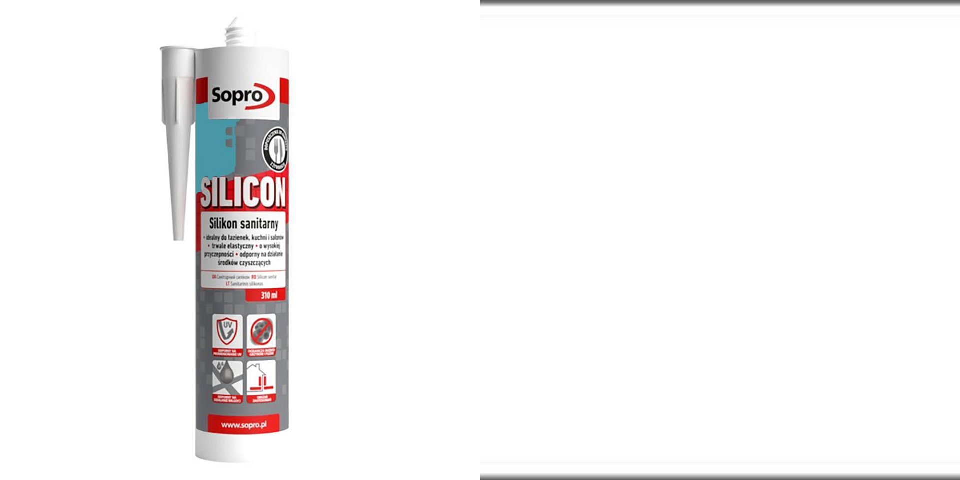 Герметики Силикон Sopro Silikon Bezbarwny 00 052 310 ml фото 9
