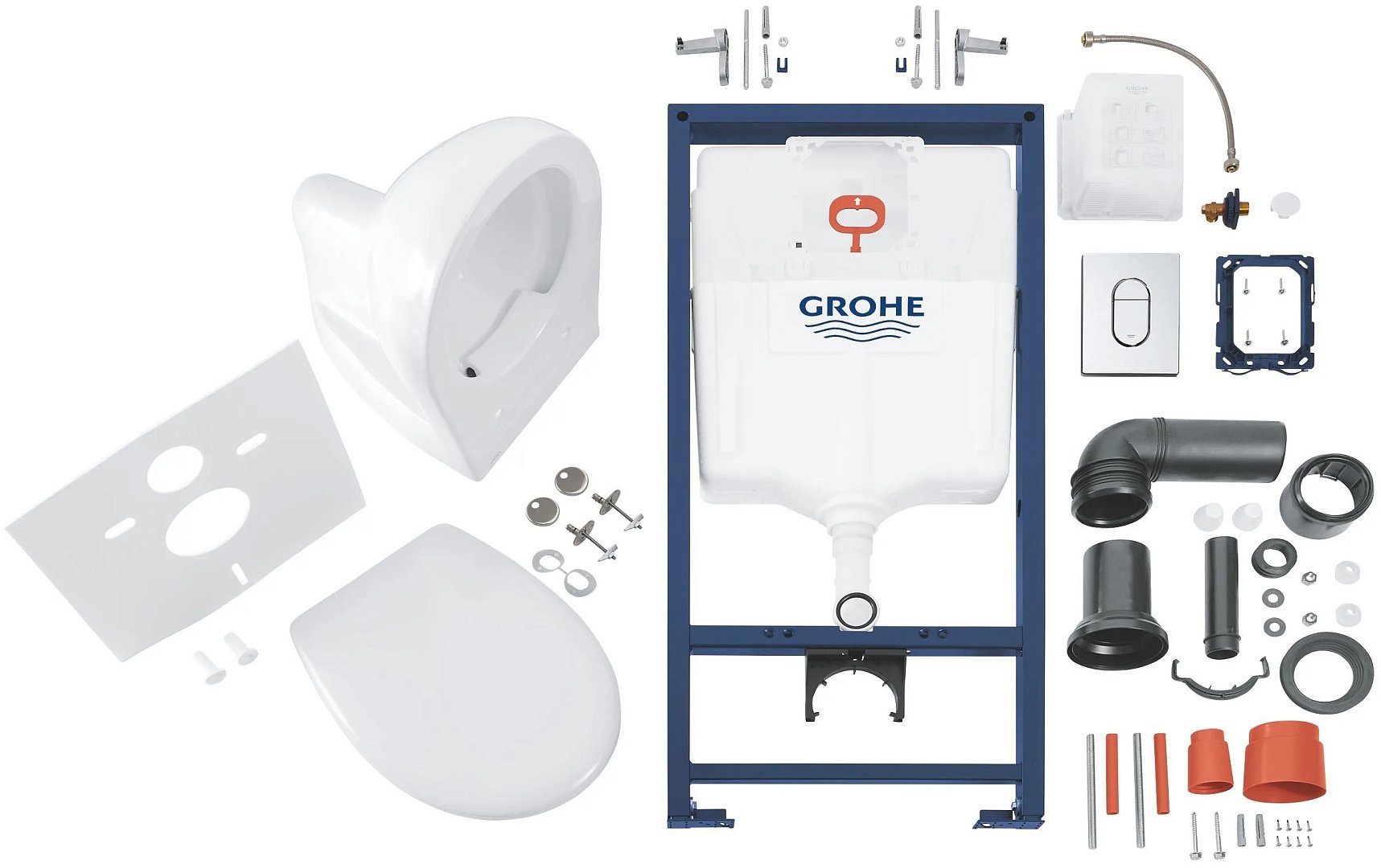 Инсталляции и монтаж Grohe Комплект Solido 5-В-1 Унитаз + Установка Rapid Sl C Клавишей Arena Cosmopolitan 39418000 фото 31