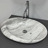 Купить Умывальник (Раковина) VBI Vincenza M Grey Stone Glossy Накладной VBI-014806