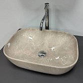 Купить Умывальник (Раковина) VBI Ravenna Beige Stone Glossy Накладной VBI-011236