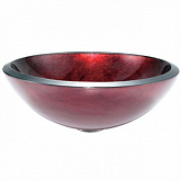 GV-200-19MM КРАСНАЯ СТЕКЛЯННАЯ РАКОВИНА фото