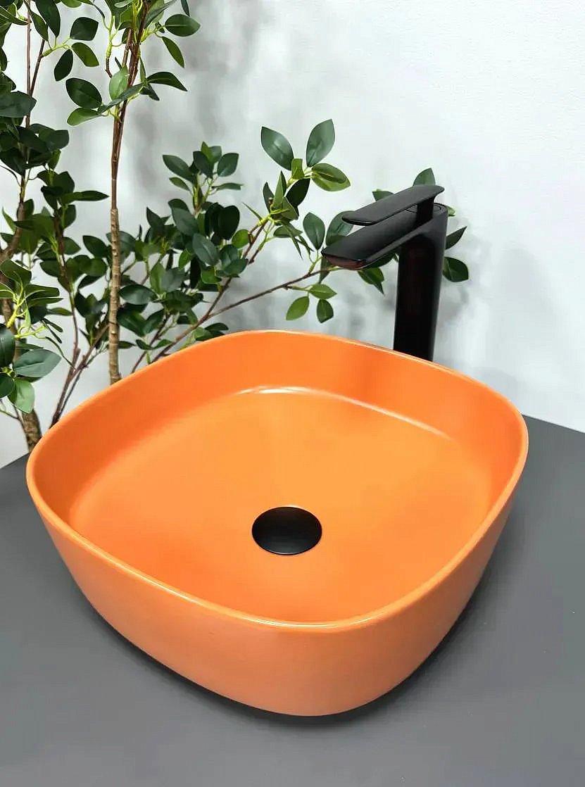 Раковины Умывальник (Раковина) VBI Arezzo Terracotta Matt Накладной VBI-013204 фото 1