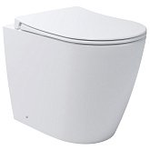 Купити Унітаз Devit Do It 4020520 Підлоговий, Безобідковий з Кришкою Soft-Close, Білий Глянець
