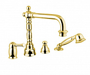 DENDO6455 СМЕСИТЕЛЬ DENVER ДЛЯ ВАННЫ (НА 4 ОТВЕРСТИЯ), ЗОЛОТО фото