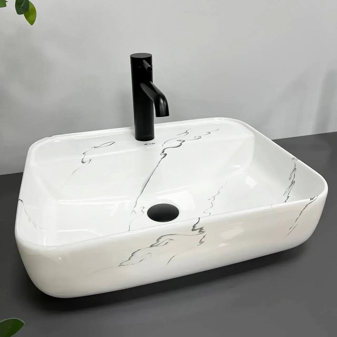 Раковины Умывальник (Раковина) VBI Ragusa Marmo Glossy Накладной VBI-014501 фото 1