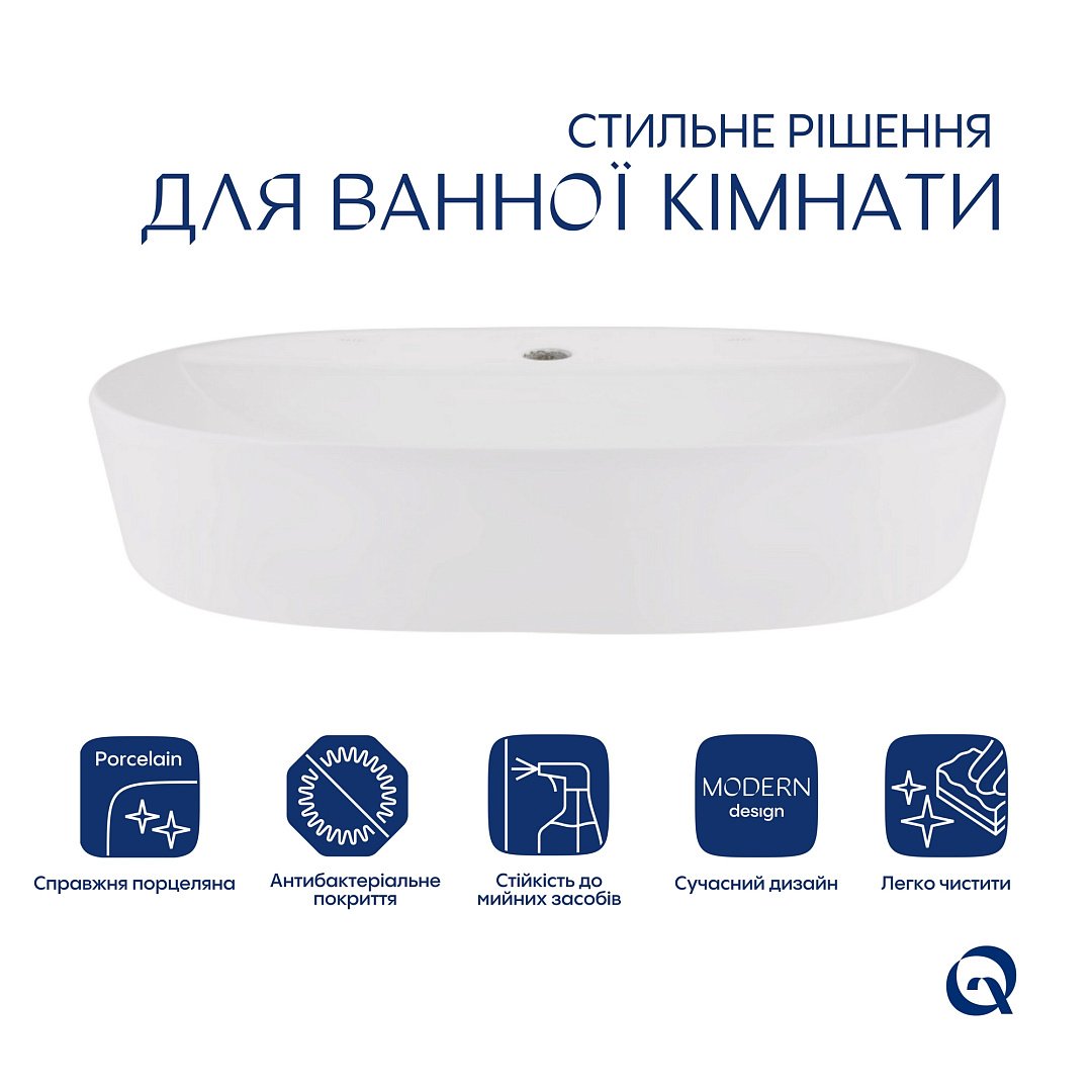 Раковины Раковина Qtap Scorpio 600х400х120 White QT14118045W фото 17