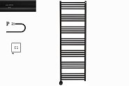 Купити Рушникосушка Електрична Terma Fiona One 1140х430 Mat 9005 WWFIE114043K9M5E1P