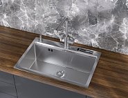 Купить Мойка Nett NS-7048 700Х470Х230 из Нержавеющей Стали Накладная Кухонная Станция